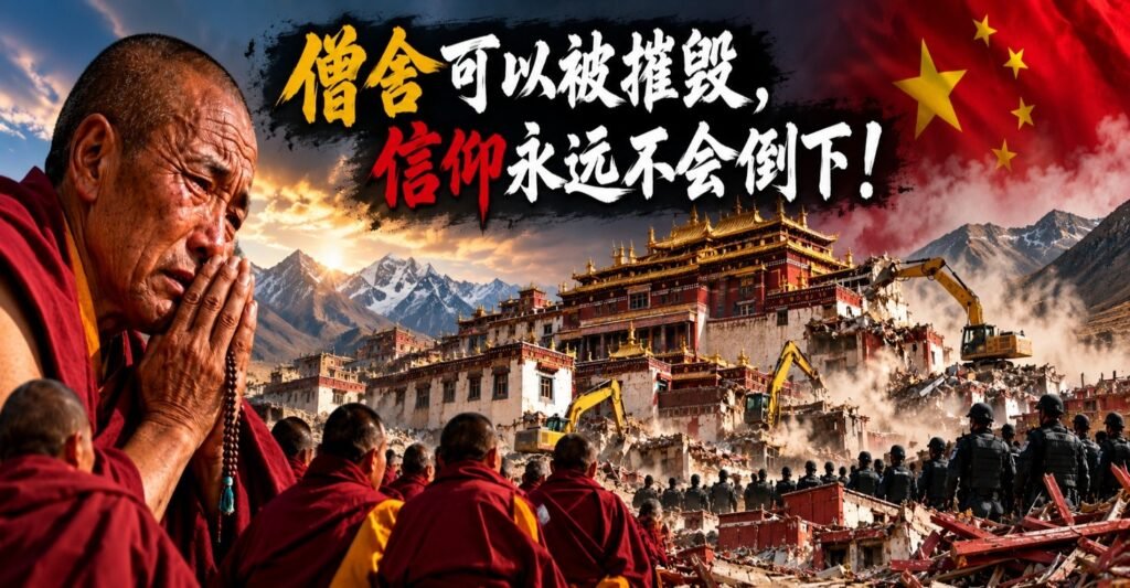 北京在扎西寺推进拆除行动：西藏历史悠久的佛教寺院面临威胁